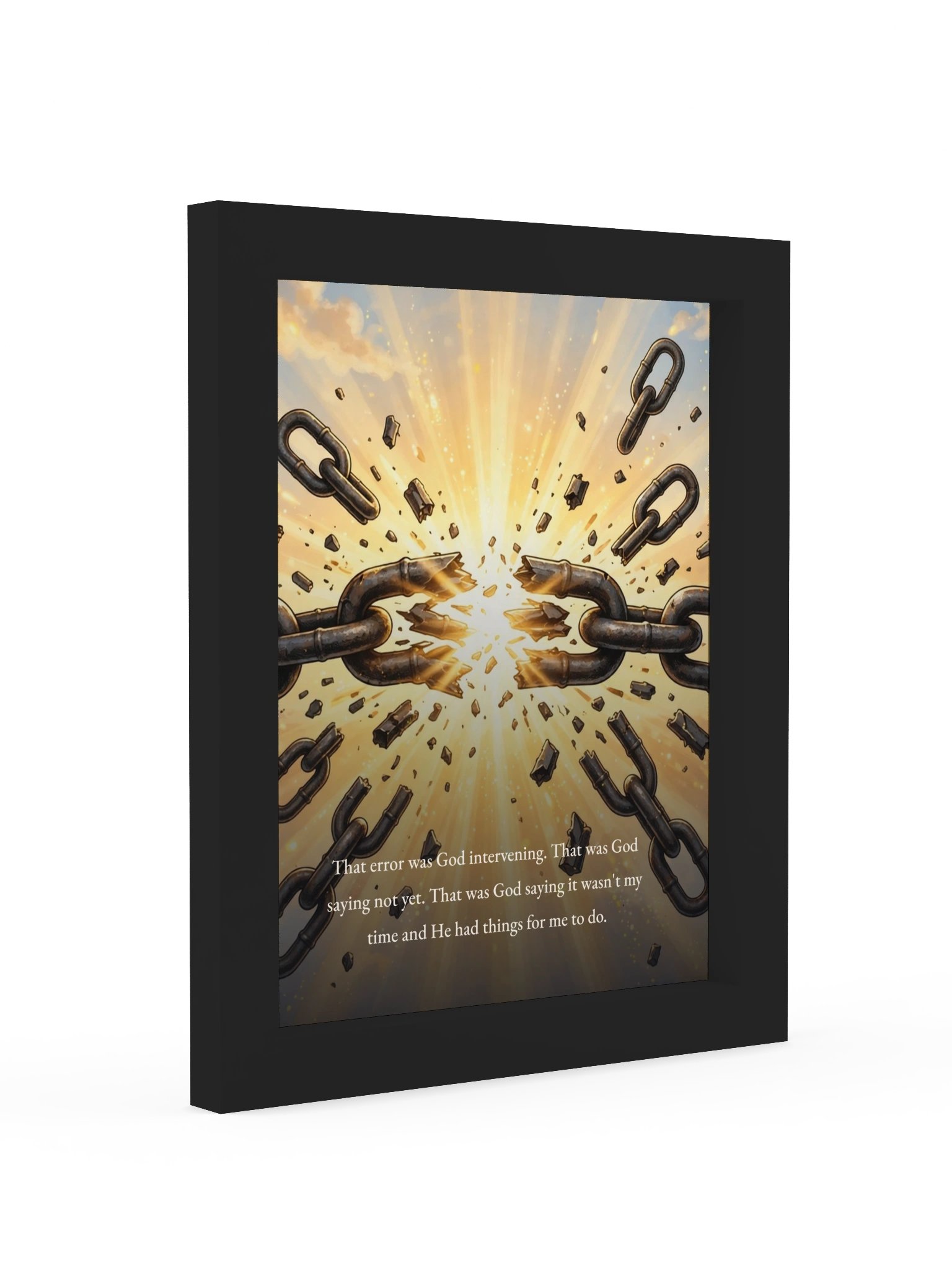 God Intervening Framed Wall Art product image (2)
