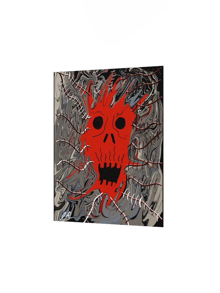 Marbled Stitched Skull Poster product image (5)