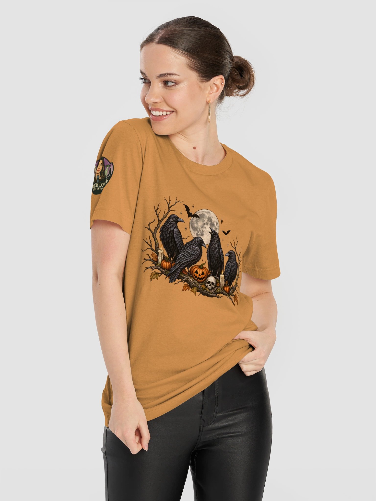 LIMITED EDITION-HALLOWEEN: CROWS UNDER FULL MOON SOFT T-SHIRT product image (1)