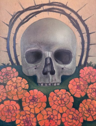 Work in Progress 
Oil on panel 12x9