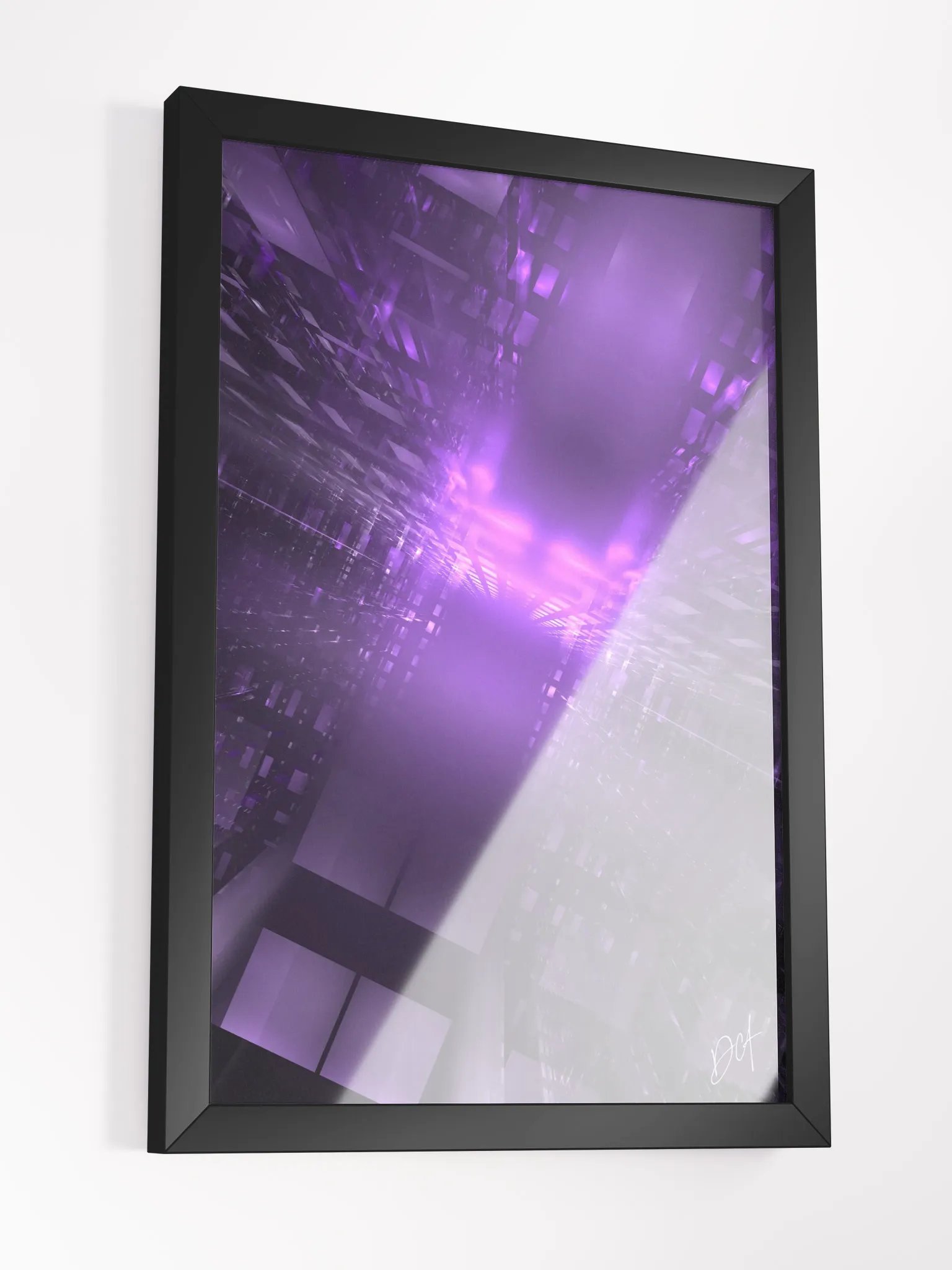 Purple CityScape - Framed Matte Poster product image (6)