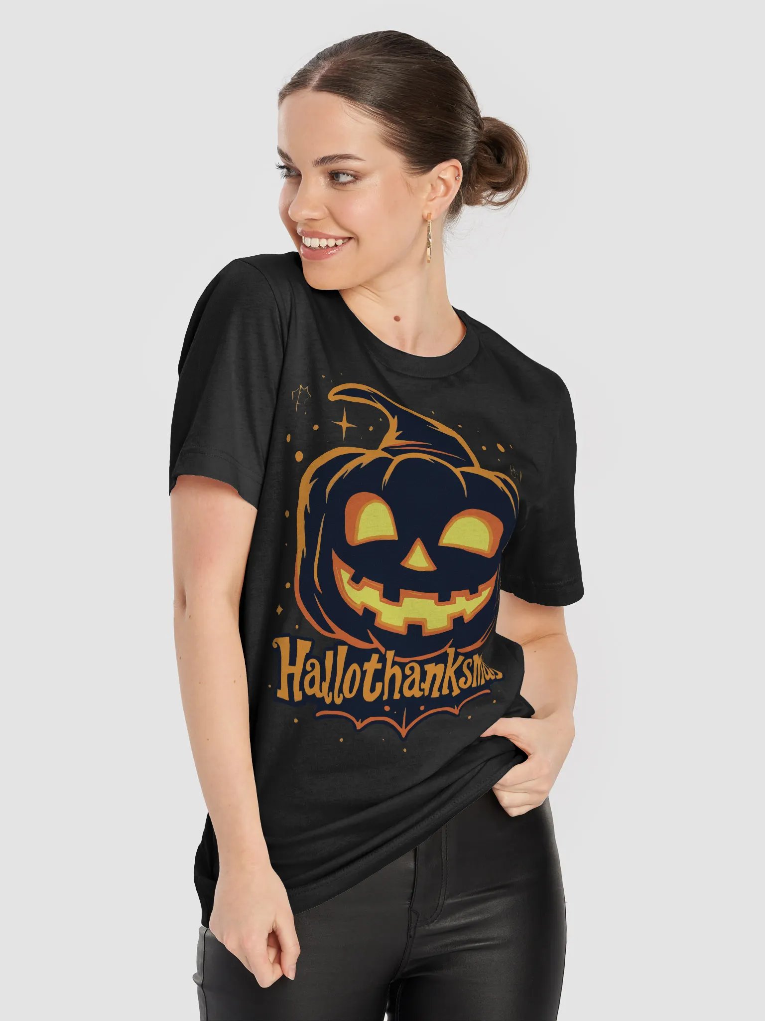 Whimsical Hallothanksmas Pumpkin T-Shirt product image (74)