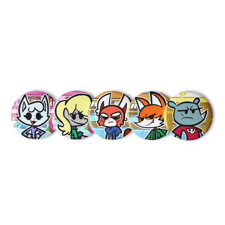 Top and RabRab Pin Buttons Set 2 product image (2)