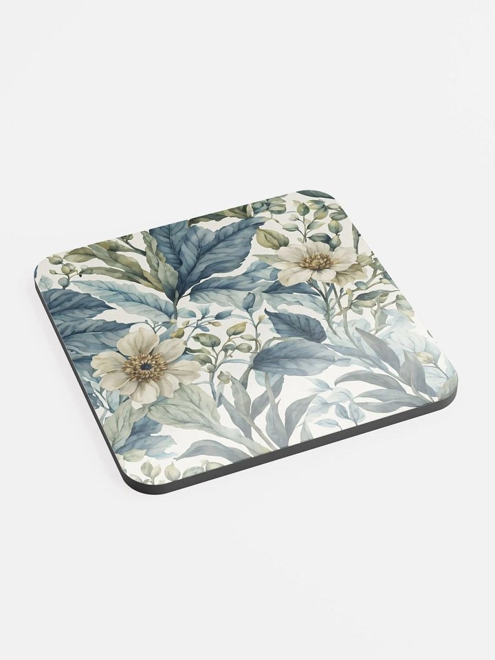 BEAUTIFUL IVORY FLORAL WITH LUSH FOLIAGE COASTER product image (1)