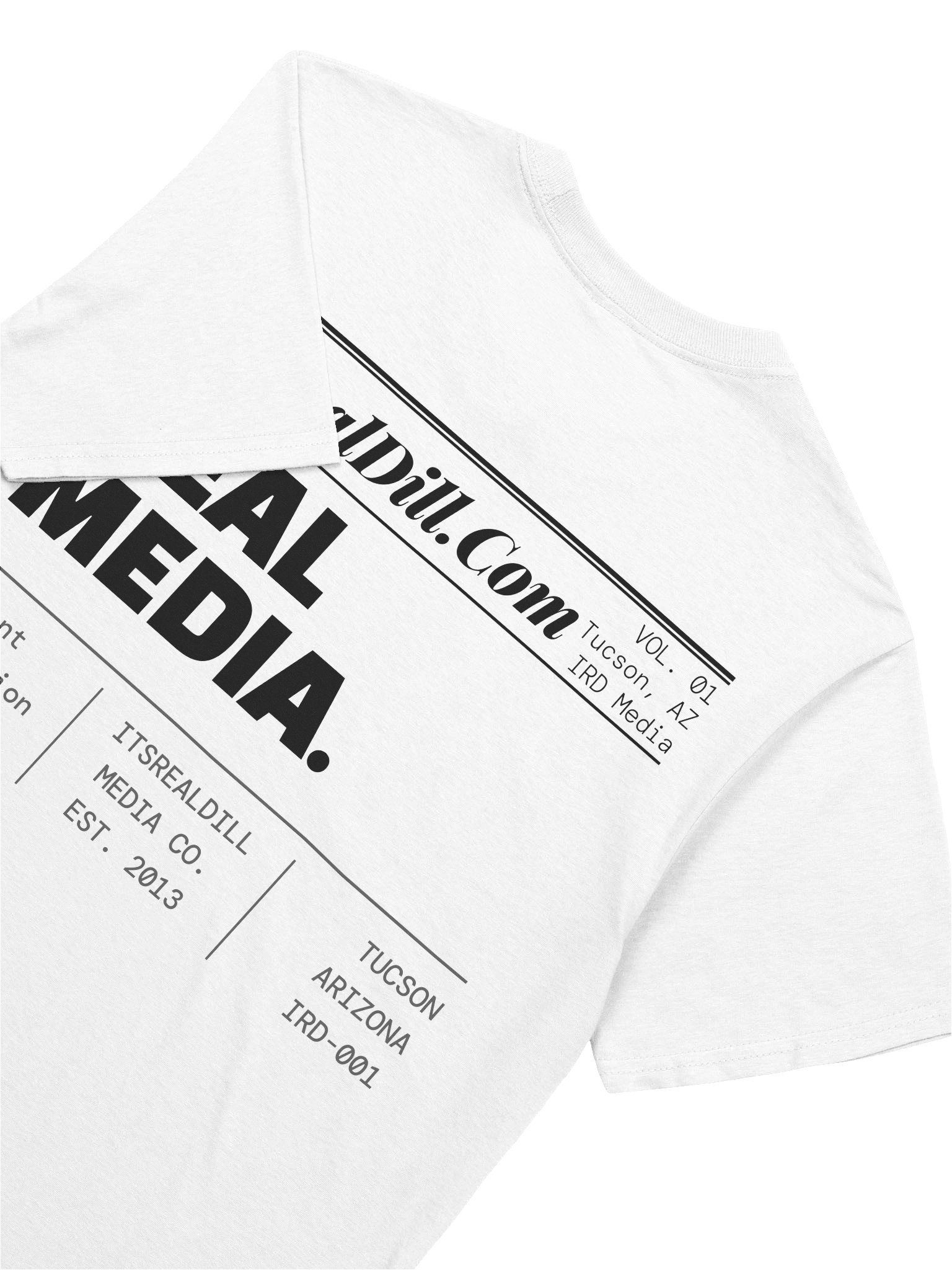 IRD White Newspaper Masthead Tee product image (8)