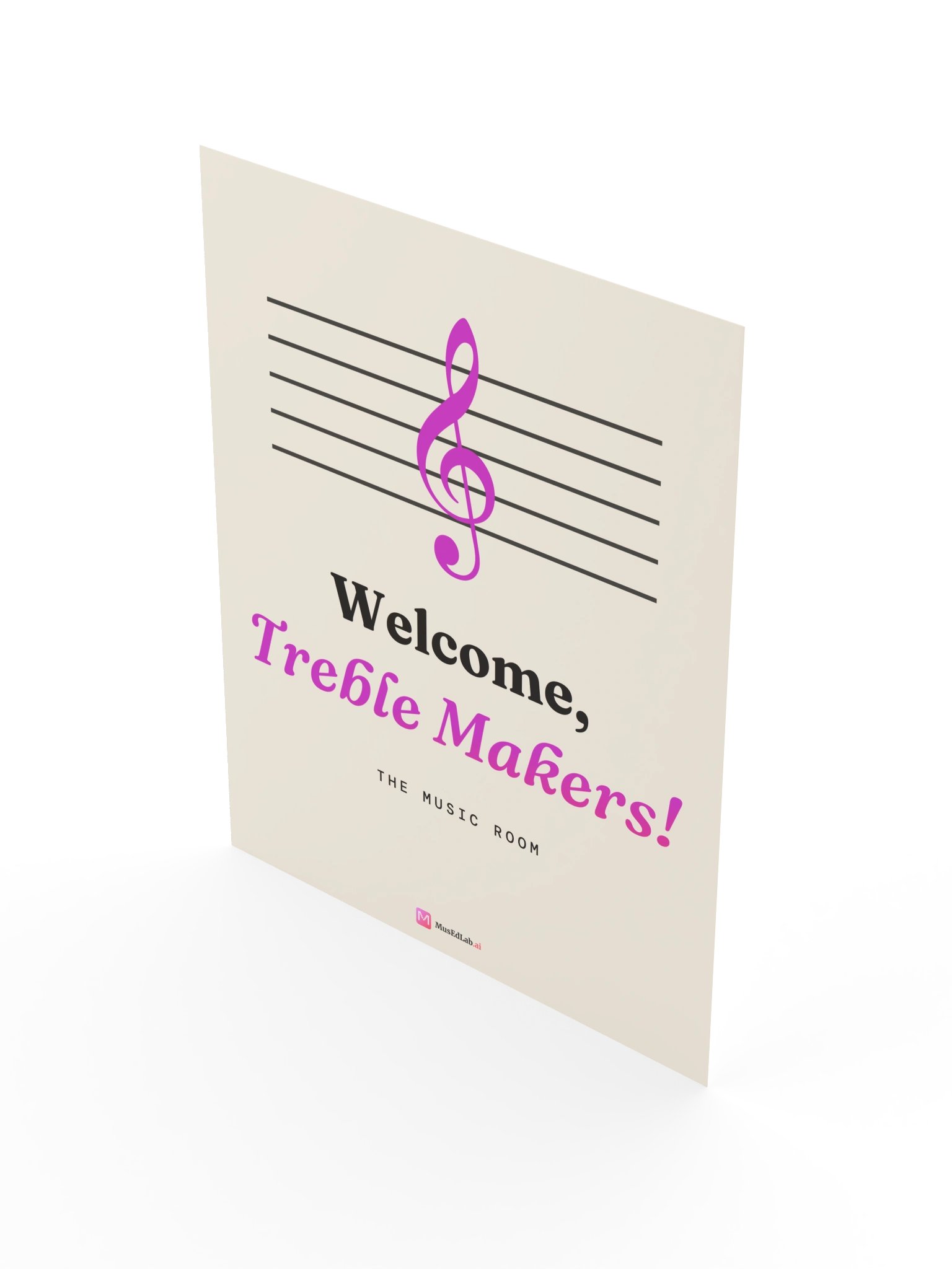 Welcome, Treble Makers! Classroom Door Poster product image (7)