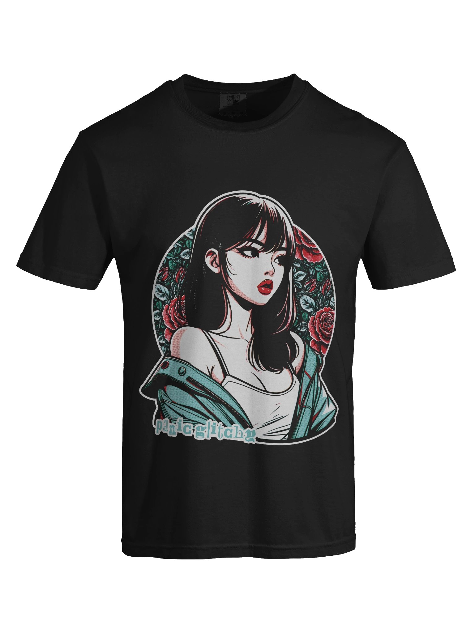 Panic Glitchy Dream Girl Rose Garden Tee product image (26)