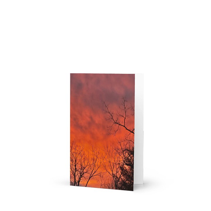 Sunset Silhouette Greeting Card product image (1)
