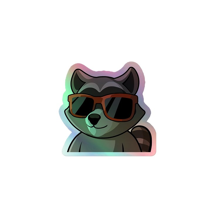 RespawnRaccoon Holographic Stickers product image (1)