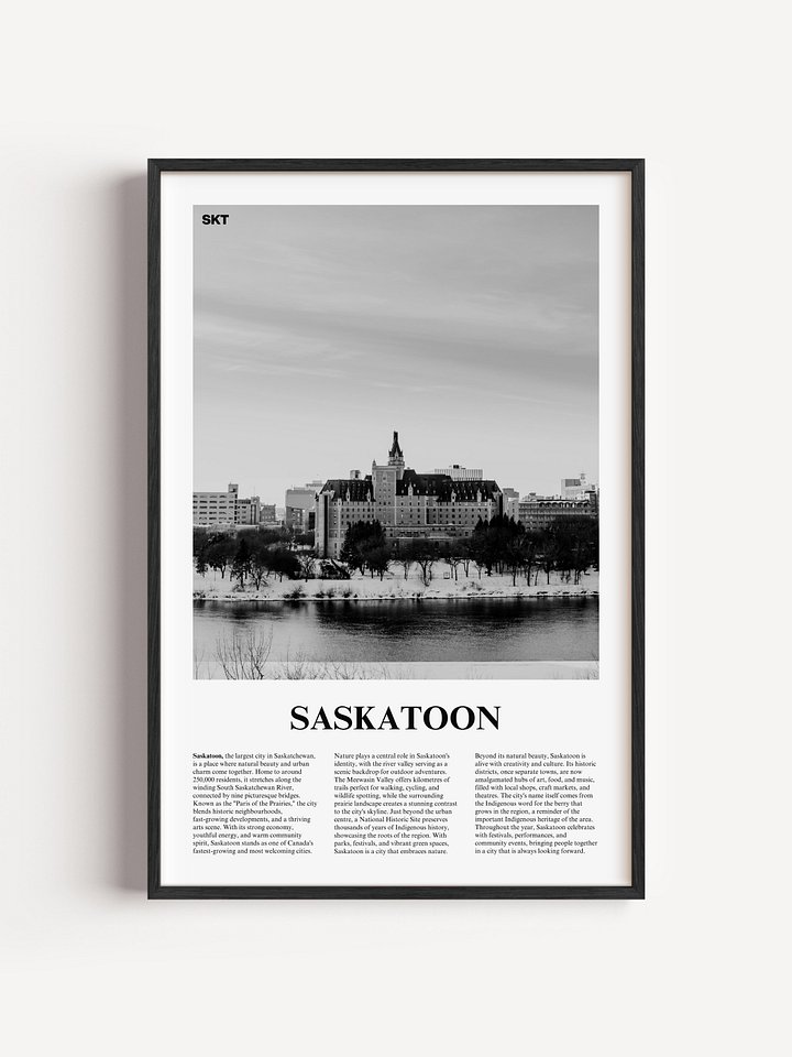 Saskatoon 01 Newspaper Poster product image (1)