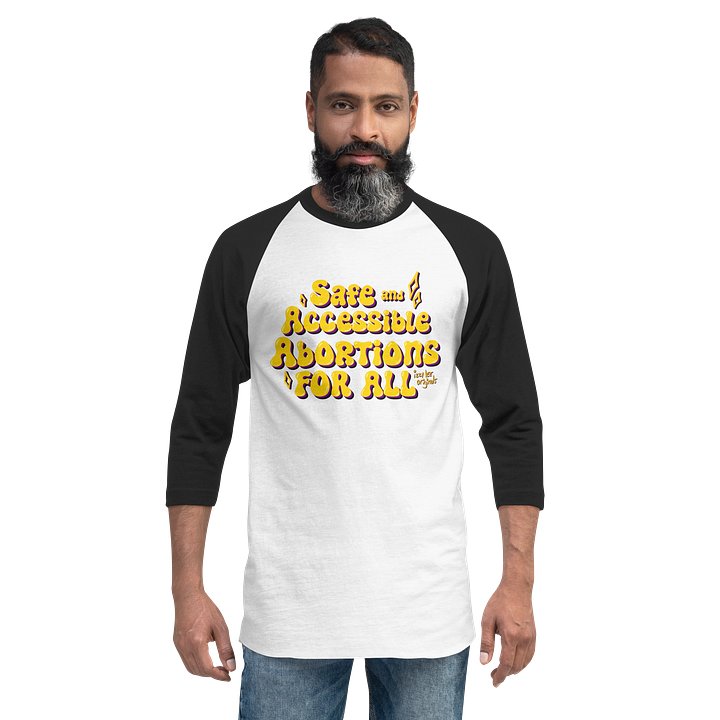 Safe and Accessible Yellow 3/4 Tee product image (2)