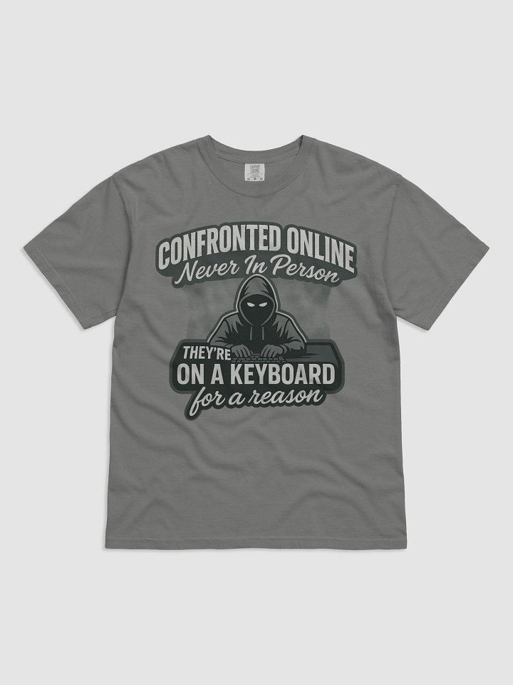 Confronted Online NEVER InPerson Graphic Tee product image (1)