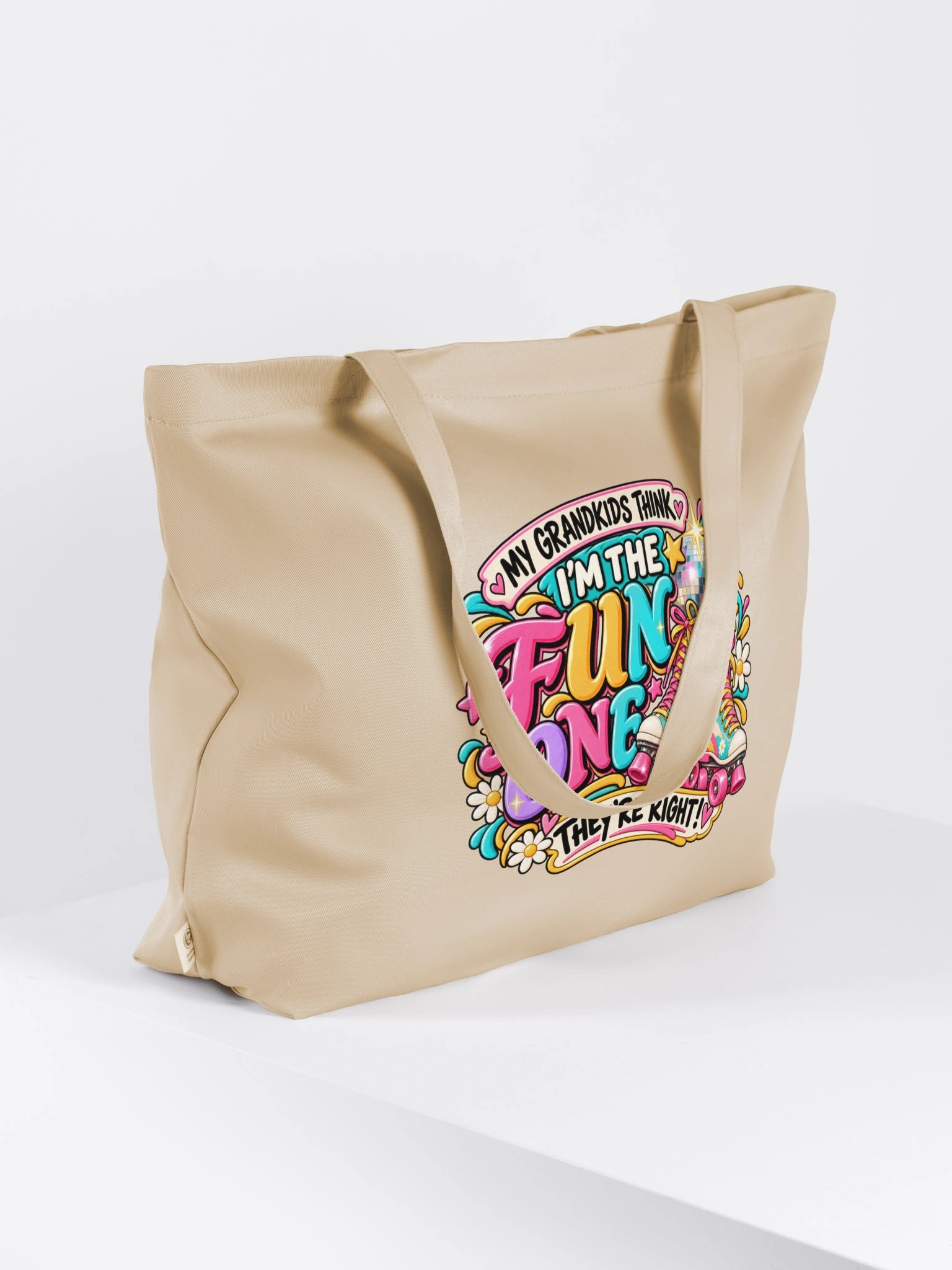 My Grandkids Think I'm the Fun One Grandma Tote Bag product image (4)