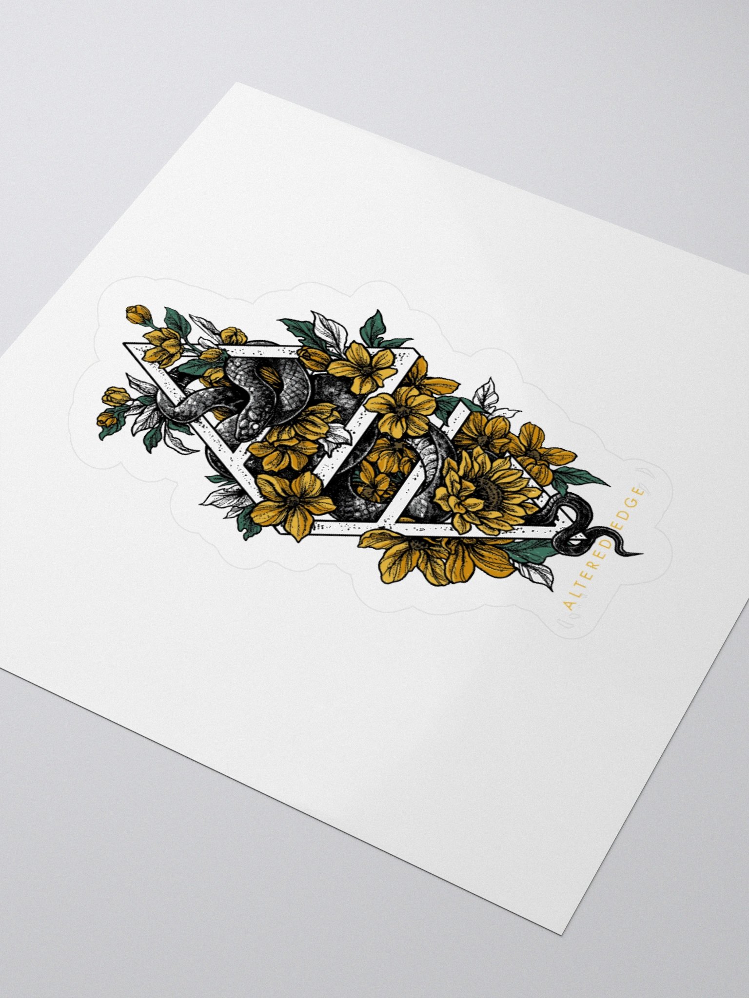 Sunflowers & Snakes Sticker product image (8)