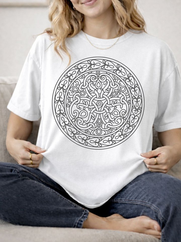 Viking design from Hornelund brooch- Comfort Colors Unisex Premium Cotton T-shirt product image (2)