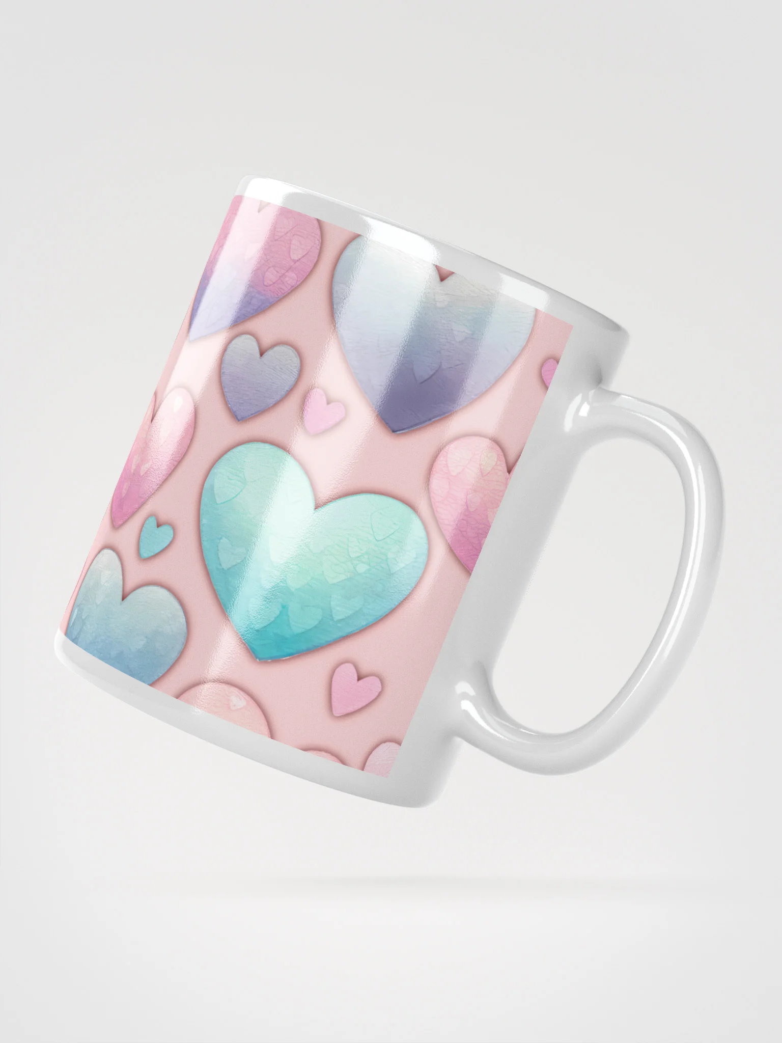 Pastel Hearts Delight Mug product image (8)