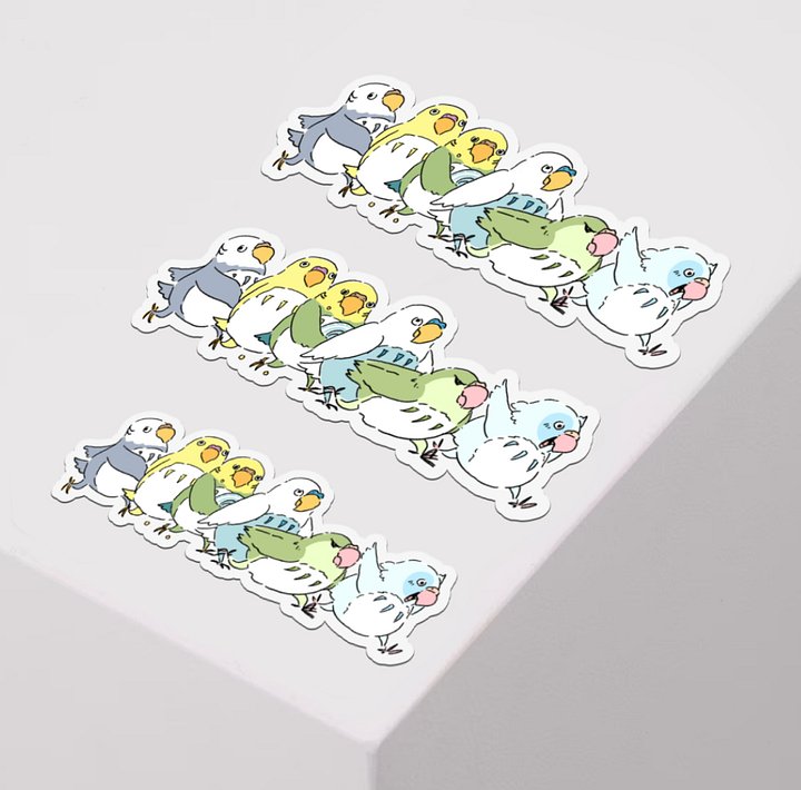 ABL X Ghibli Parakeets Magnet product image (1)