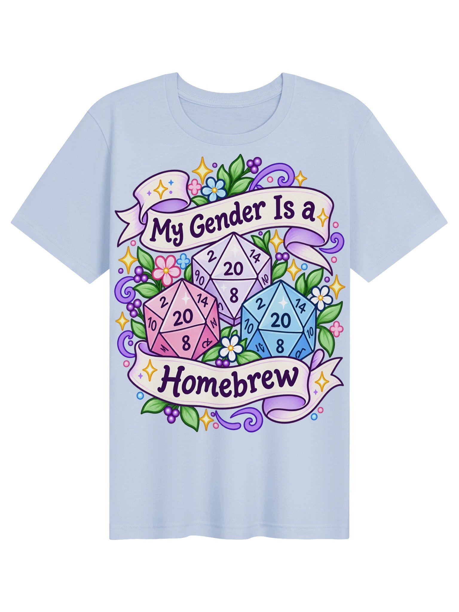 My Gender Is A Homebrew Tee | Queer TTRPG Graphic Tee product image (2)