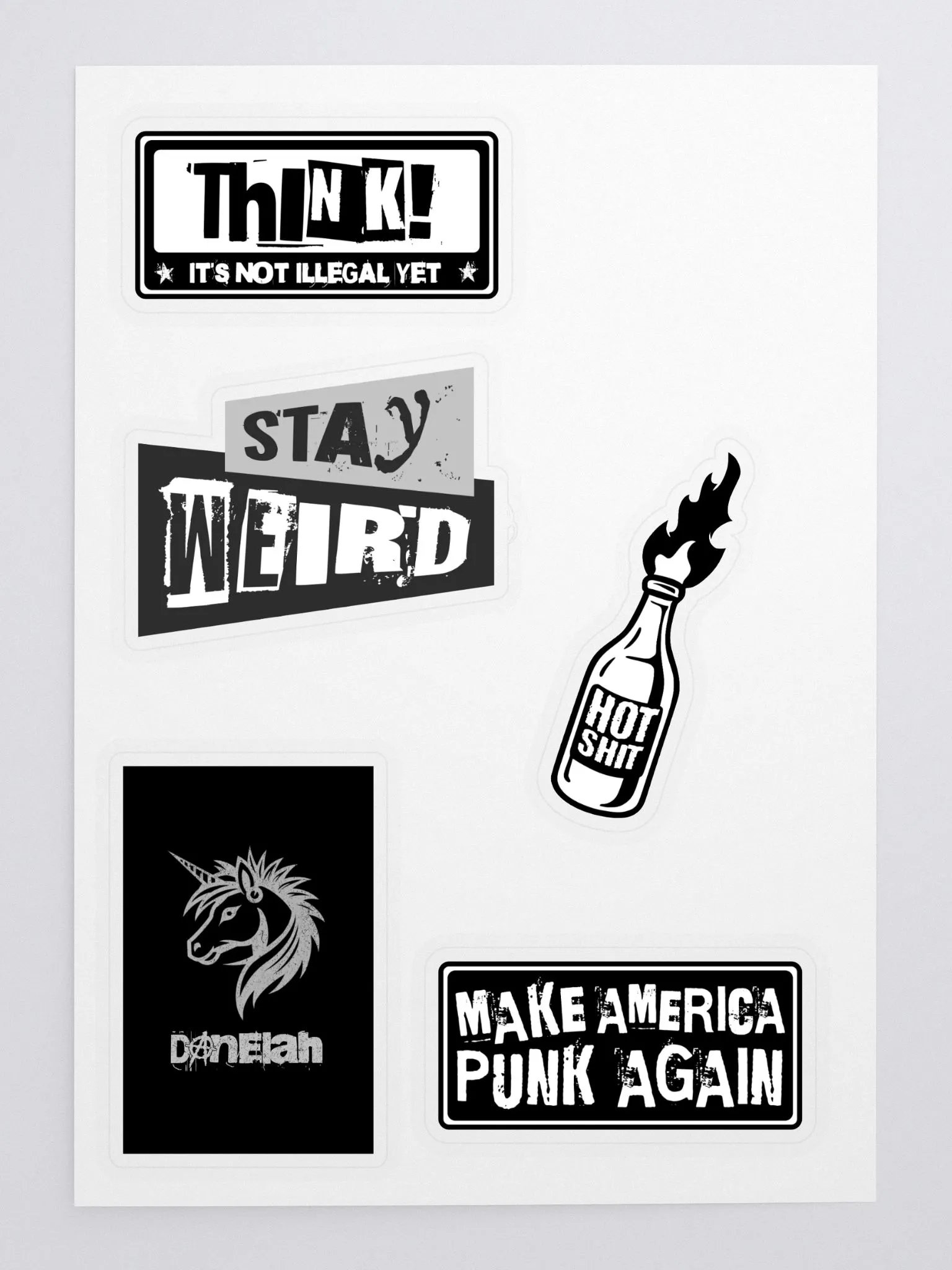 Punk "Patches" Set 1 Kiss-Cut Sticker Sheet product image (3)
