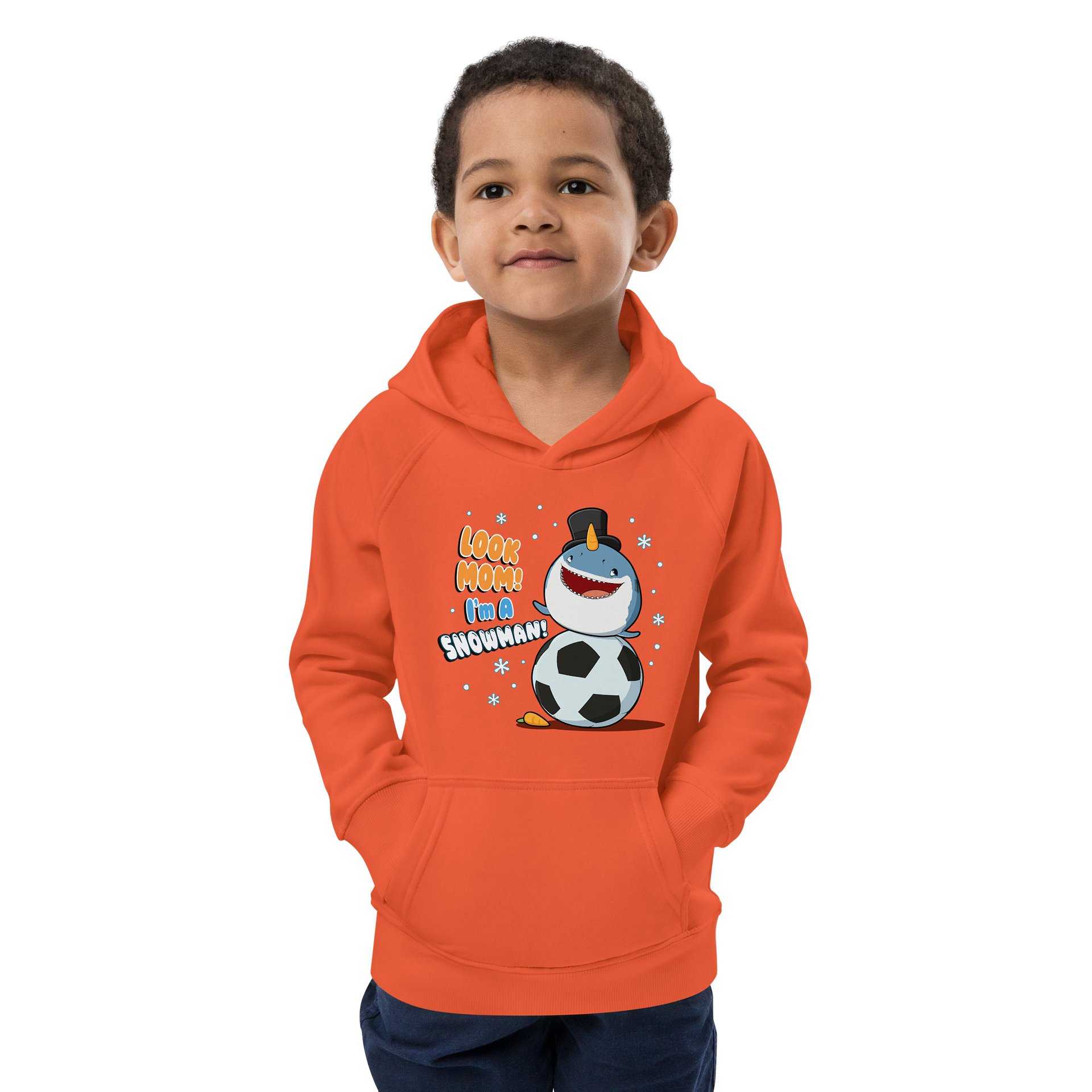 SNOWMAN Kids Eco Hoodie product image (4)
