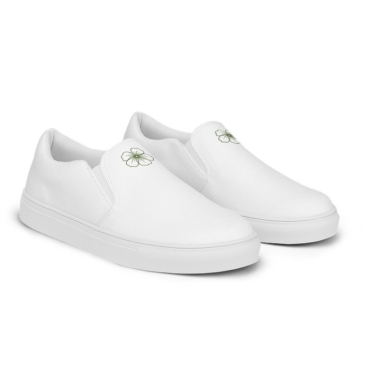 Green Petal Emblem Slip-Ons product image (2)