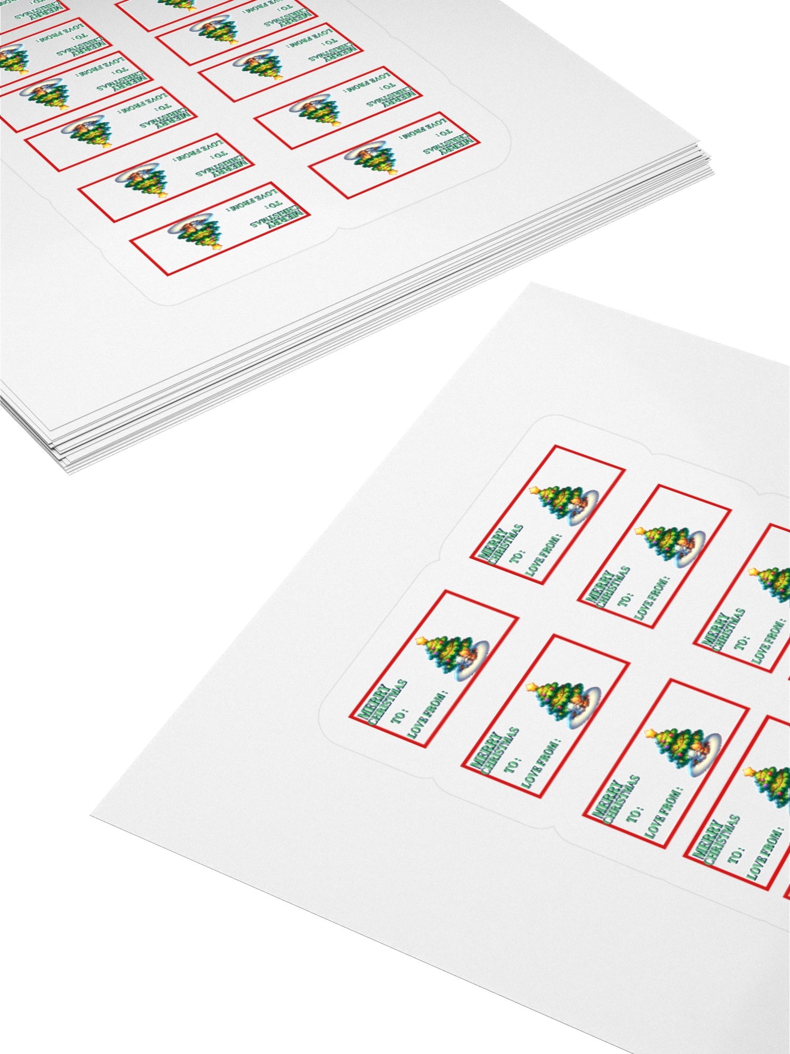 FESTIVE TEDDY BEAR HUGCHRISTMAS GIFT TAG SET product image (4)