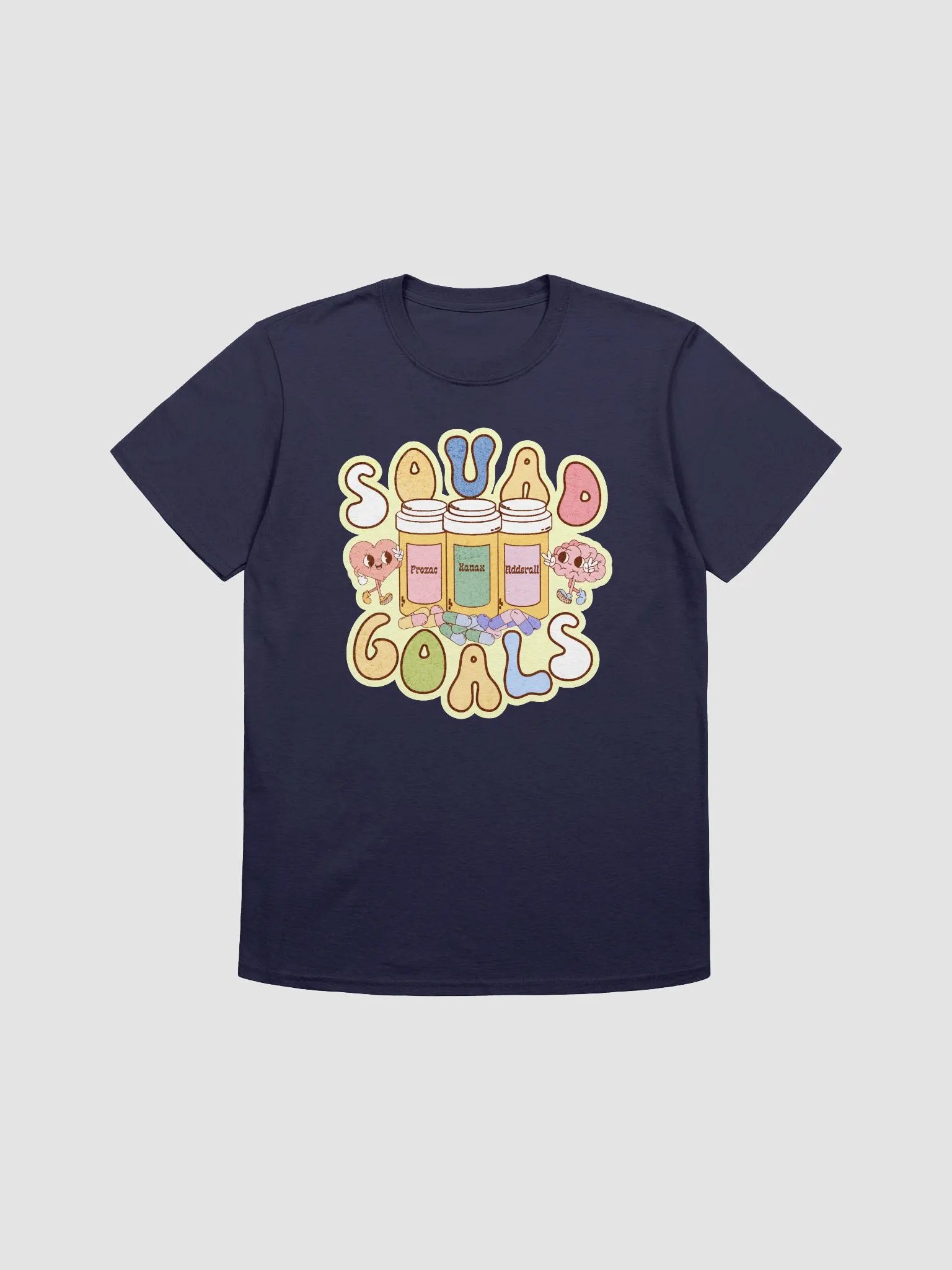 Squad Goals Medication Advocacy Retro Mascot Tee product image (2)