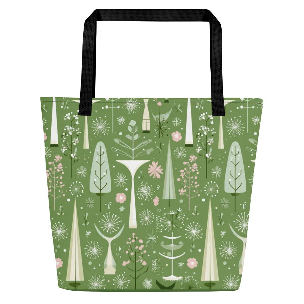 Green Botanical Burst Tote Bag product image (3)