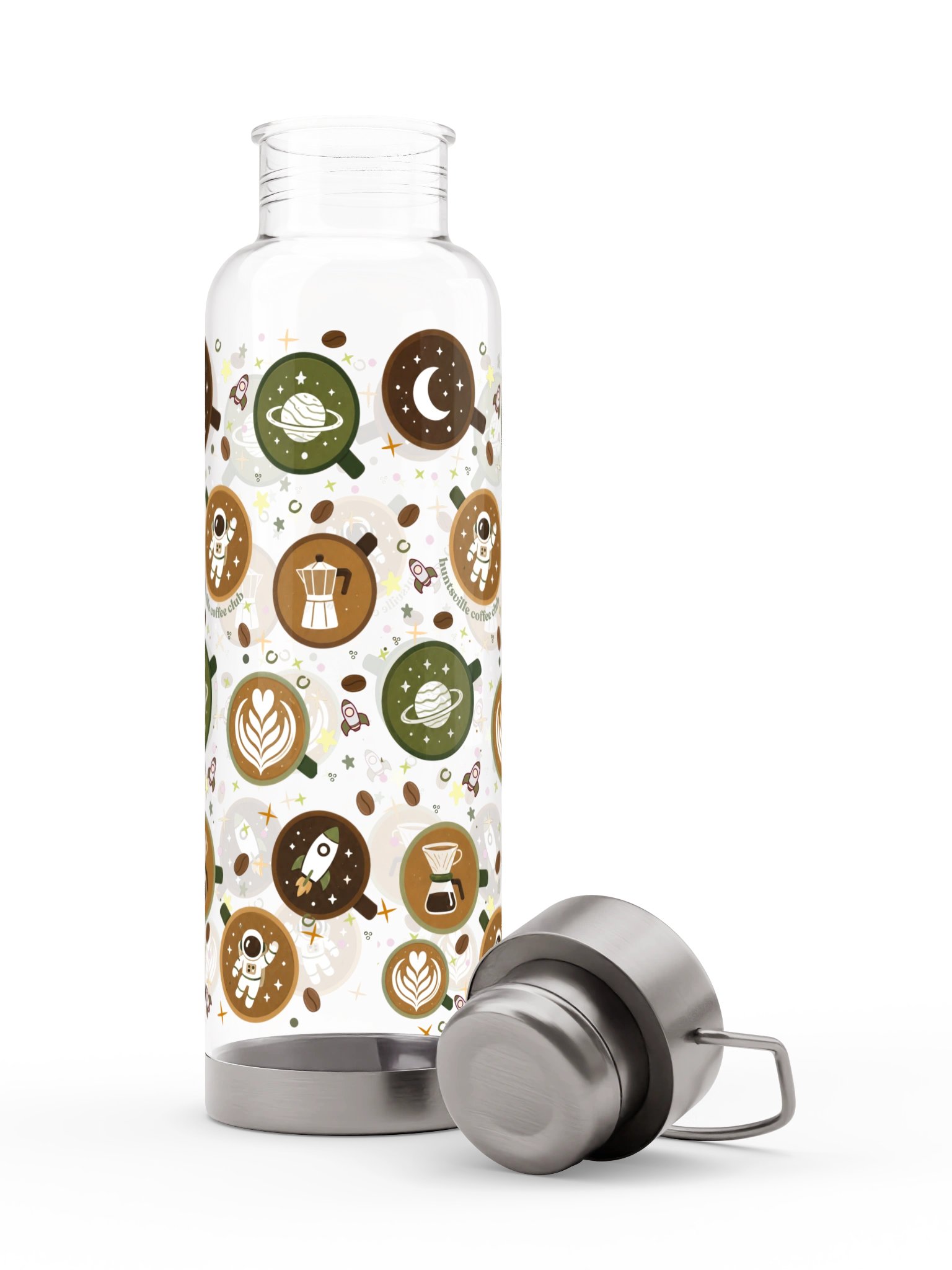 Cosmic Coffee Mug Pattern Sports Bottle product image (10)