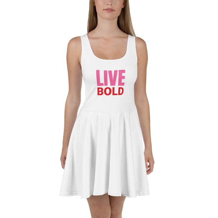 LIVE BOLD Skater Dress – Confidence in Motion ✨ product image (1)