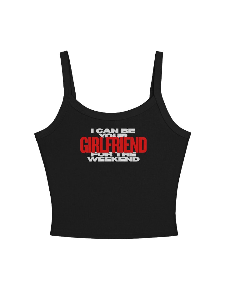 Anita Tank Top - I Can Be Your Girlfriend on Black product image (1)