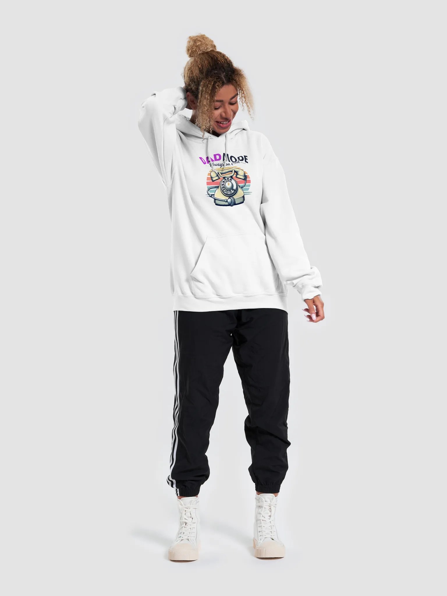 Vintage Dad Mode Rotary Telephone Hoodie product image (52)