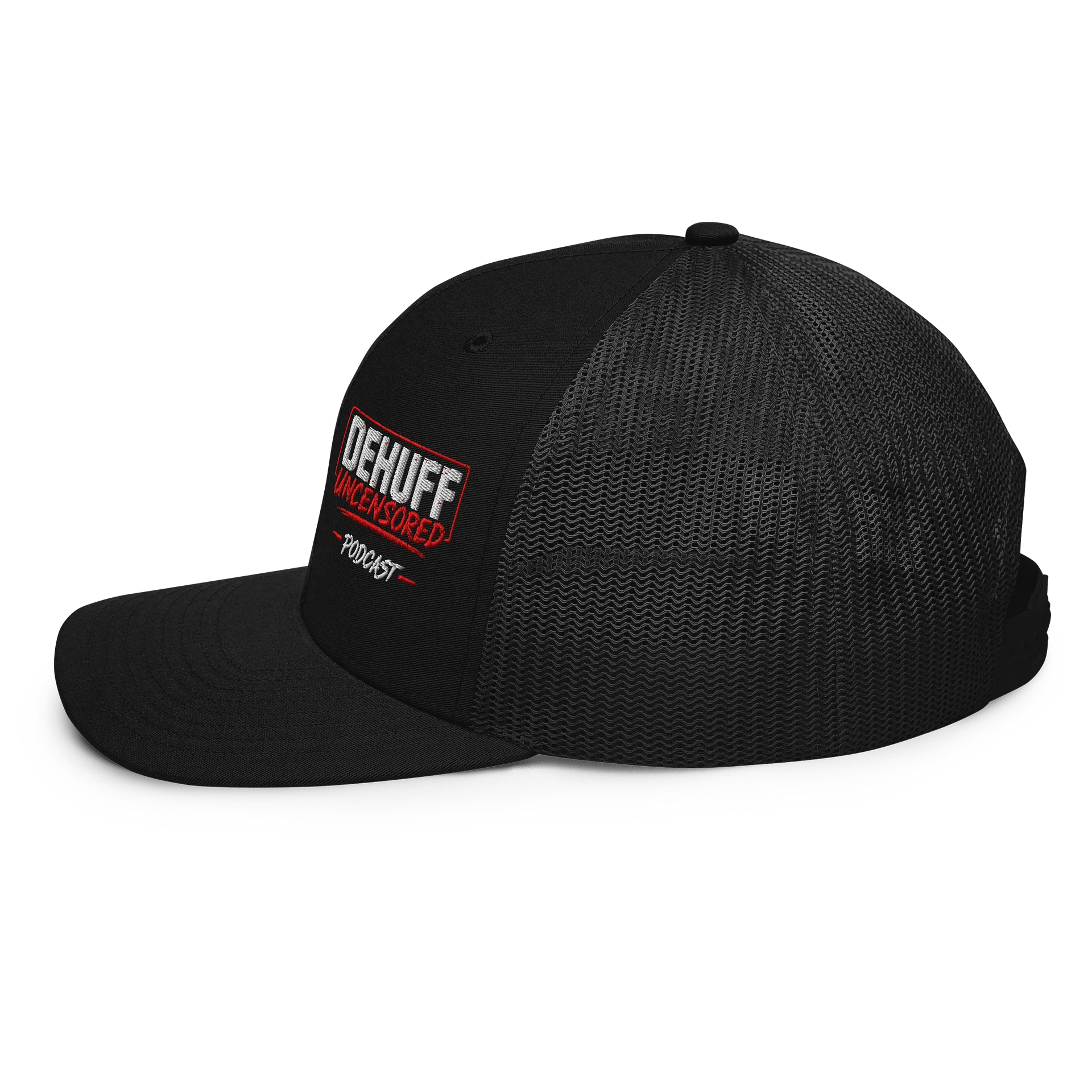 DeHuff Uncensored side logo hat product image (3)