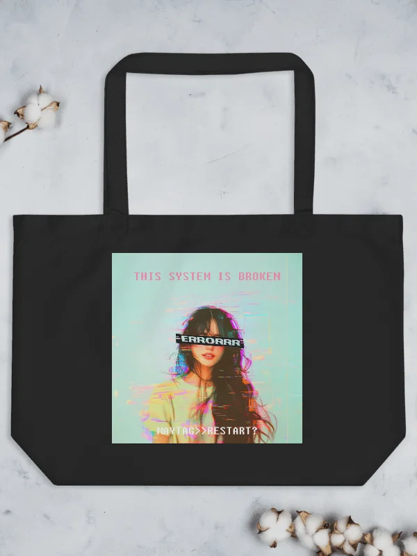 "This System is Broken" Wide Tote product image (5)