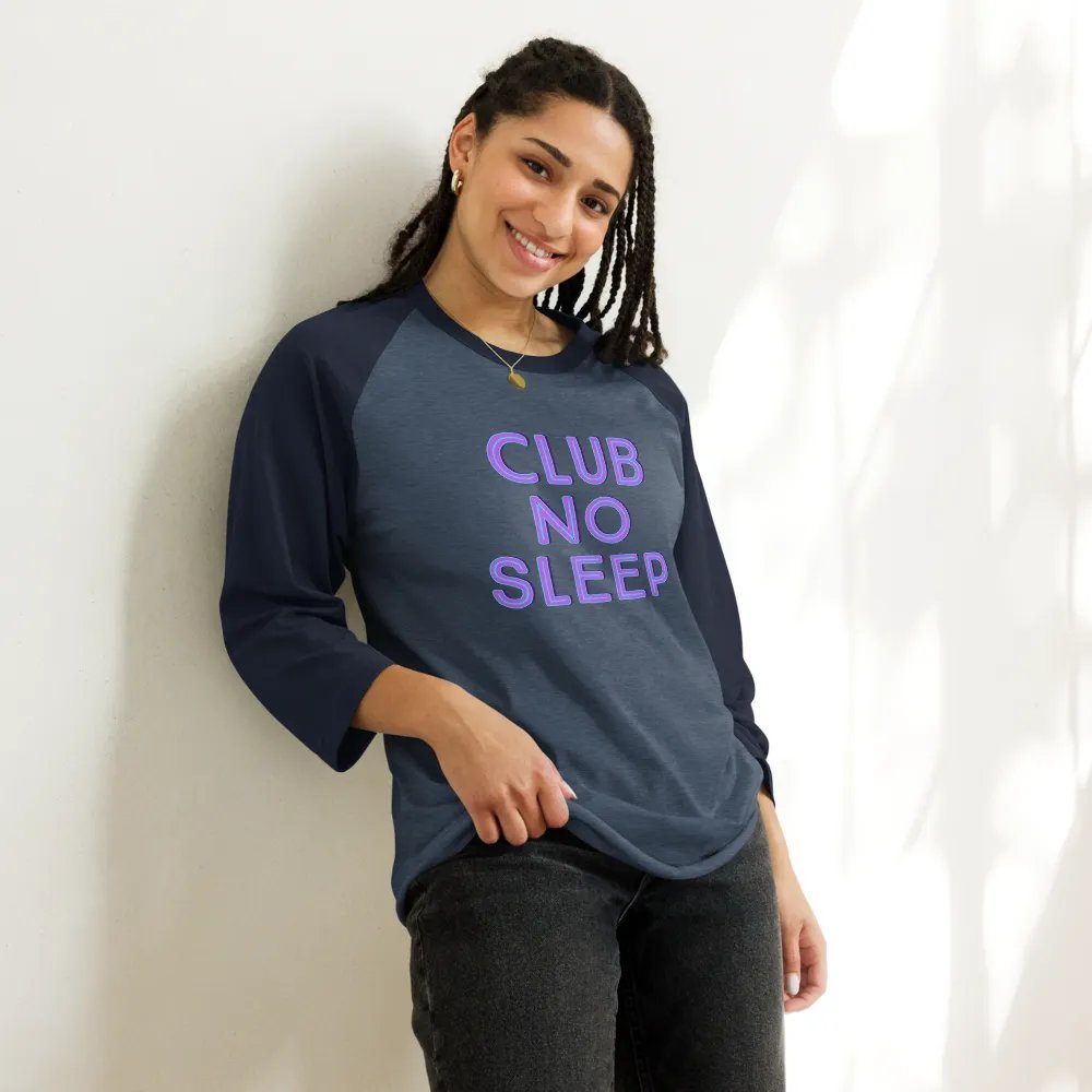 Club No Sleep - Raglan tee product image (15)
