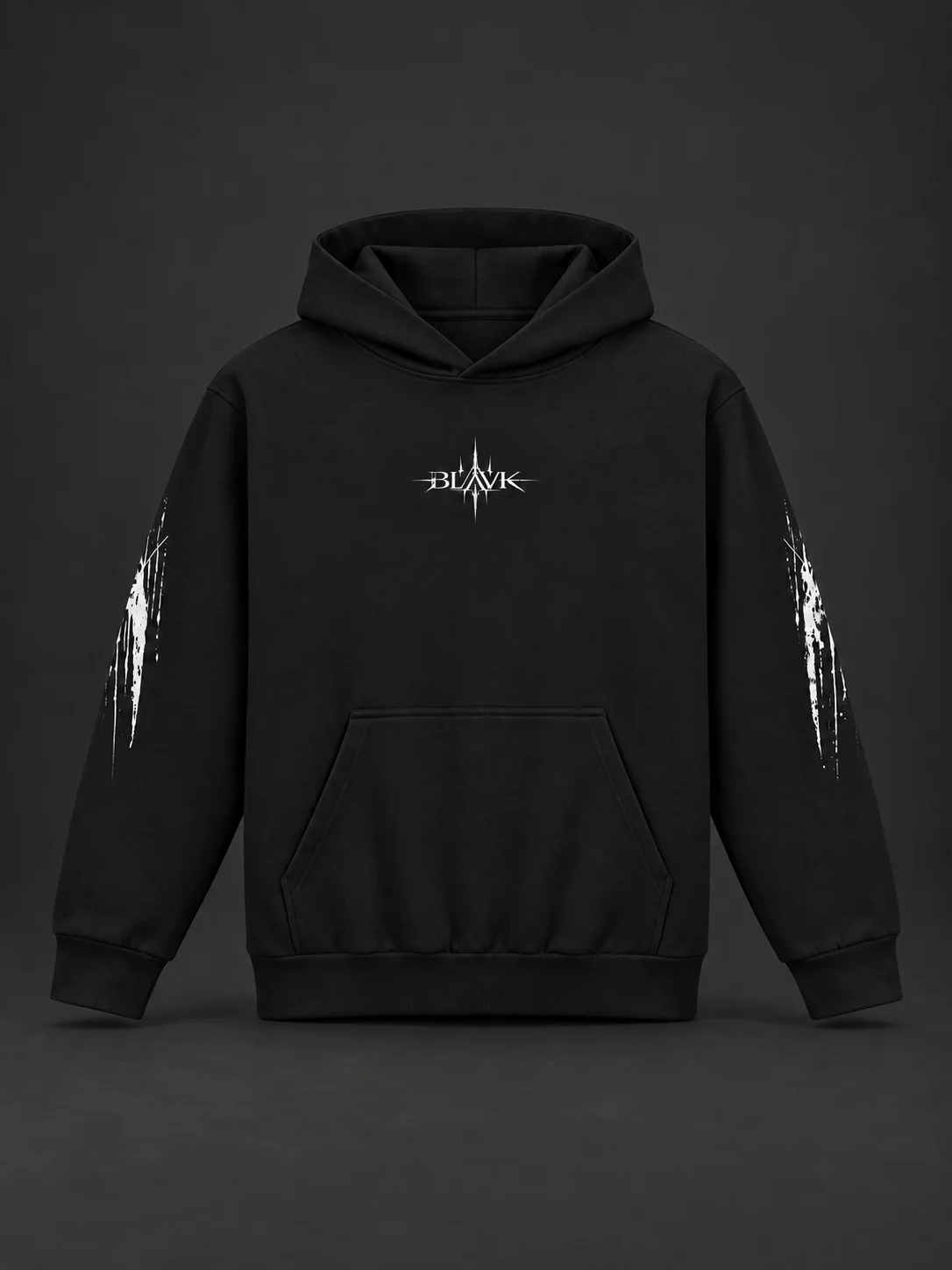 BLAVK NOCTURNE Graphic Hoodie — Black product image (4)