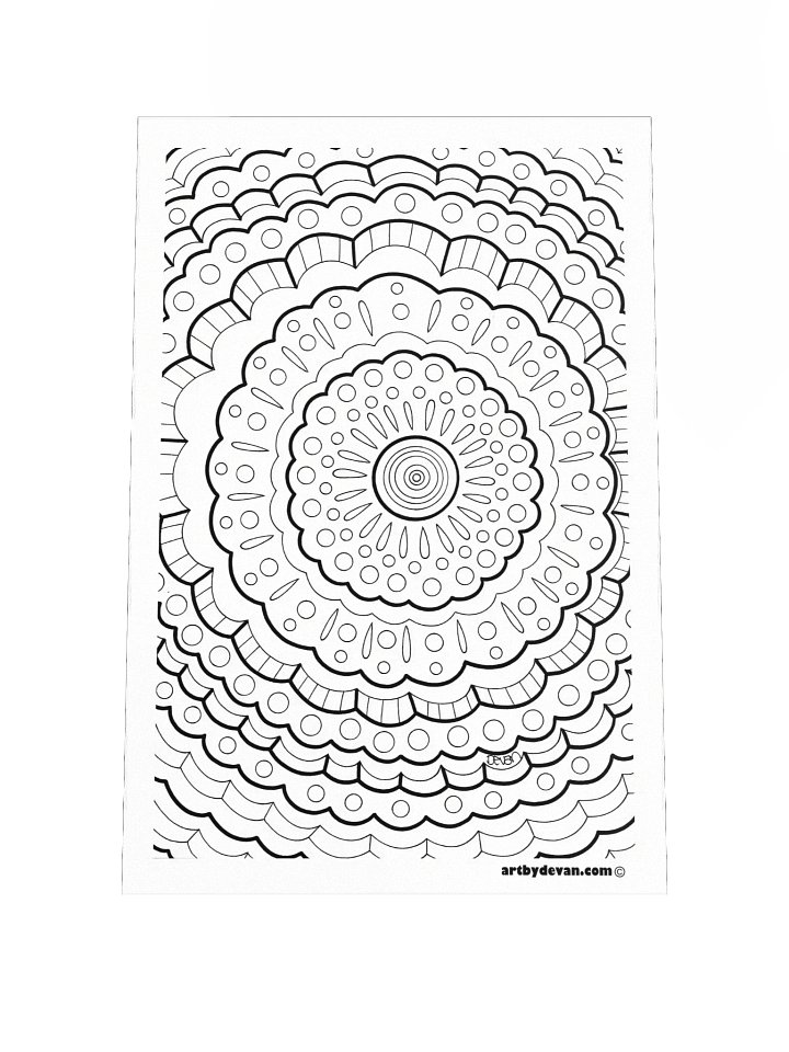Color Your Own Art: Sun Mandala product image (1)