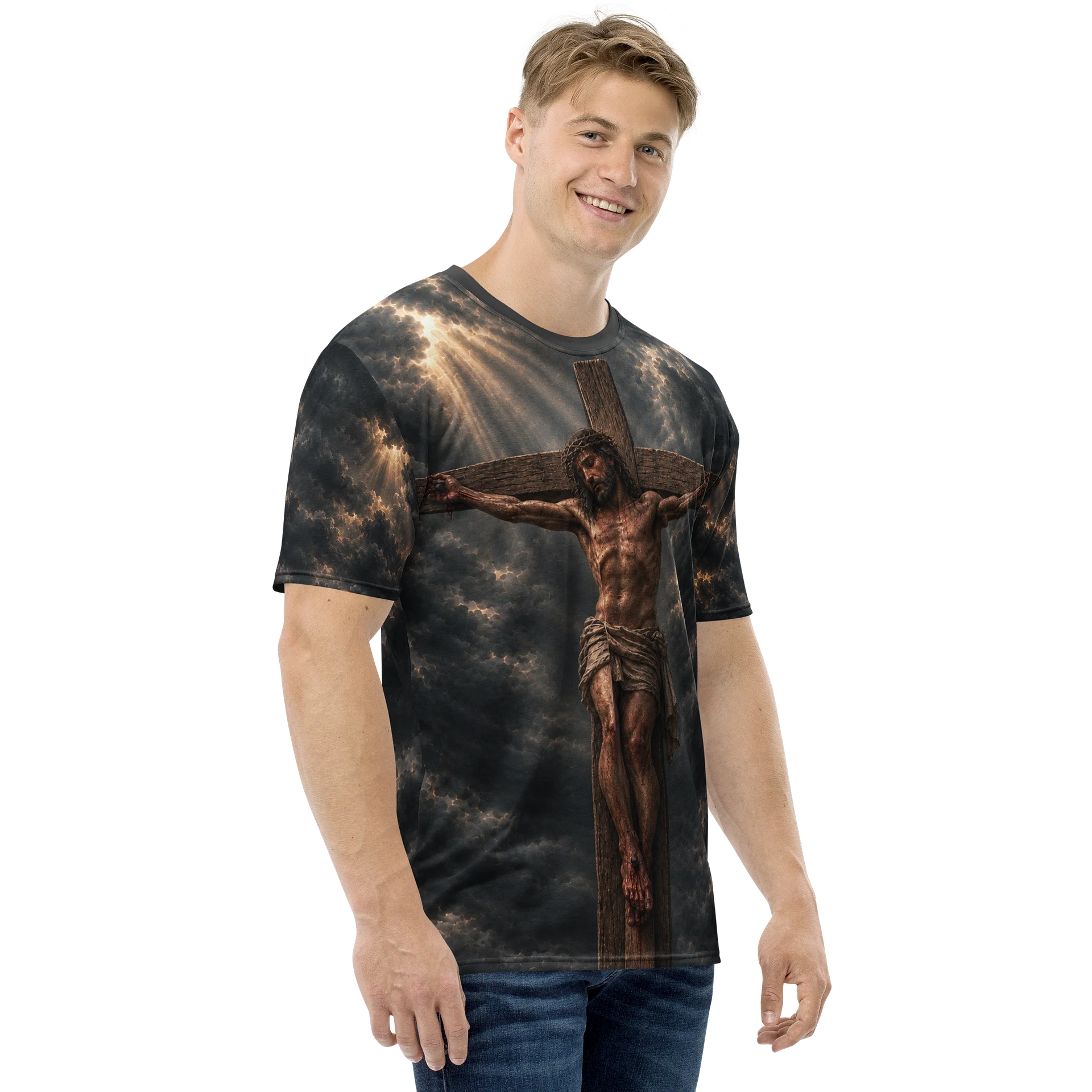 IT IS FINISHED — Christ on the Cross All-Over Tee product image (4)