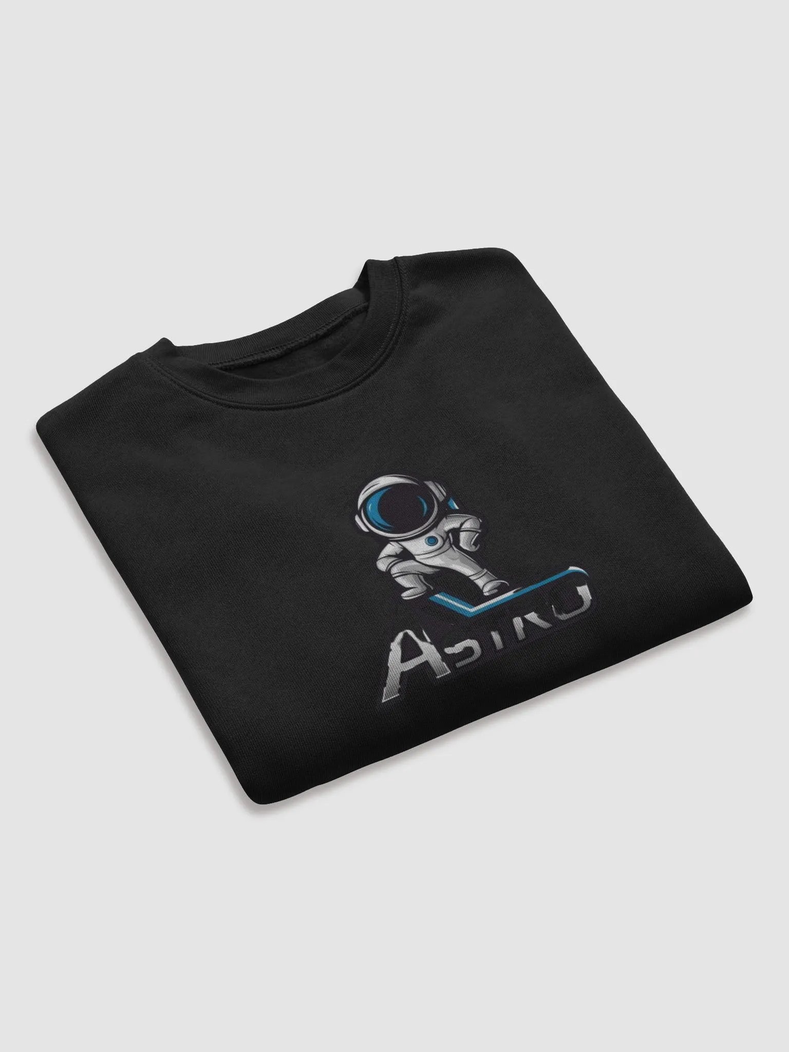 Astro Women's Fleece Crop Sweatshirt - Stylish Black Cosmic Design product image (9)