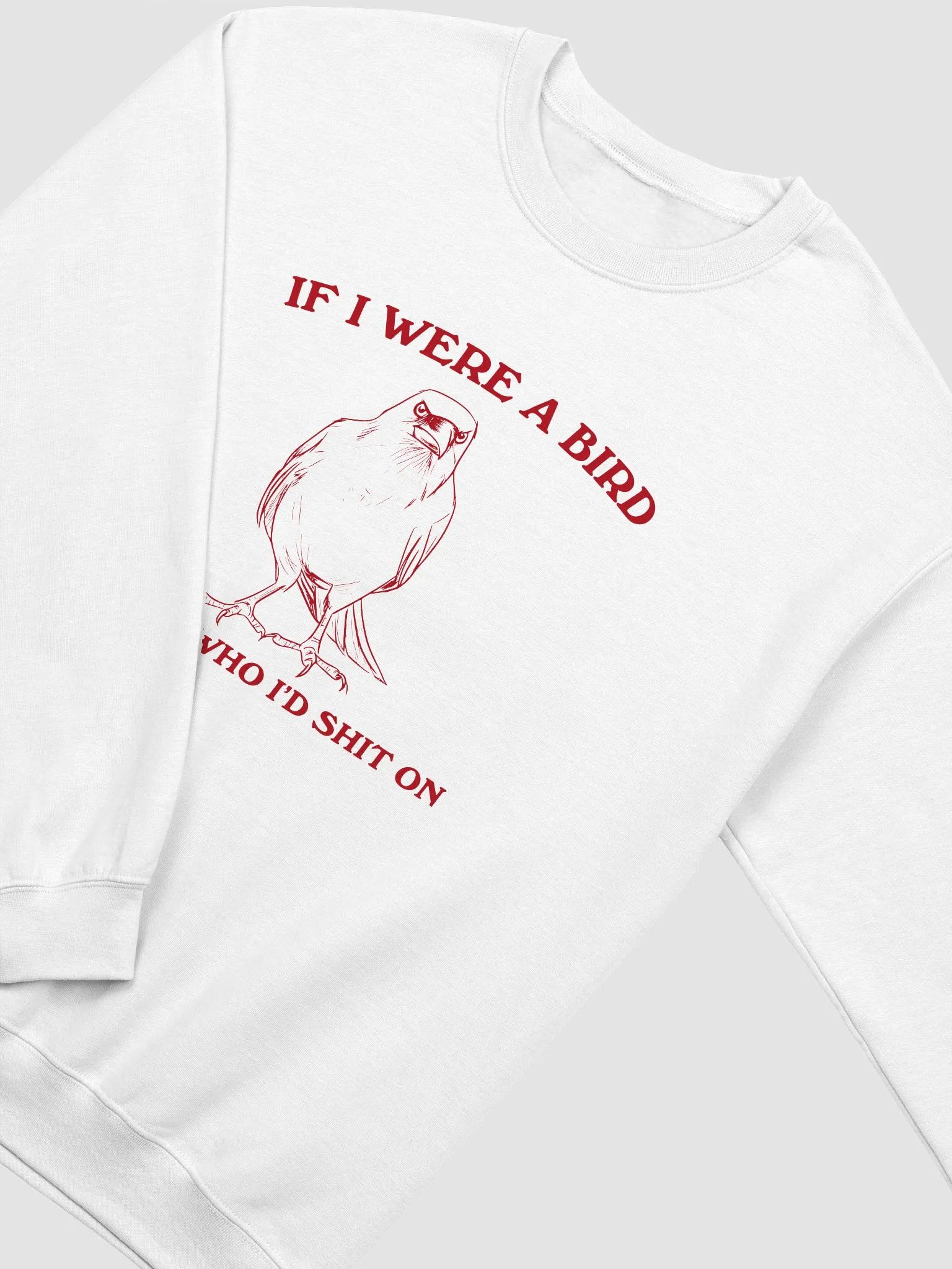 If I were a bird I'd know who to shit on Crewneck product image (4)