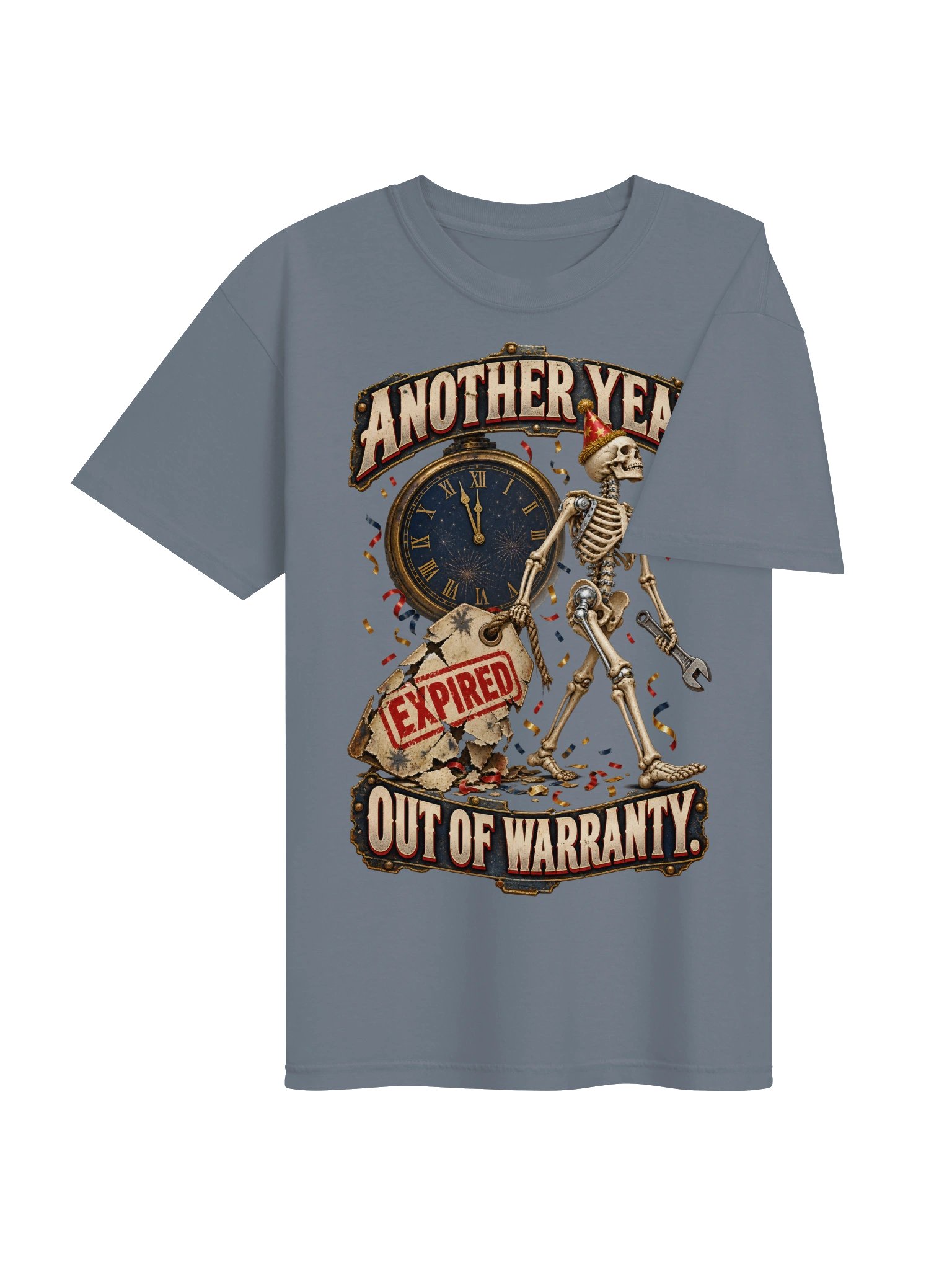 Funny Birthday & New Year Shirt — Another Year, Out of Warranty | Broken Resolutions™ product image (5)