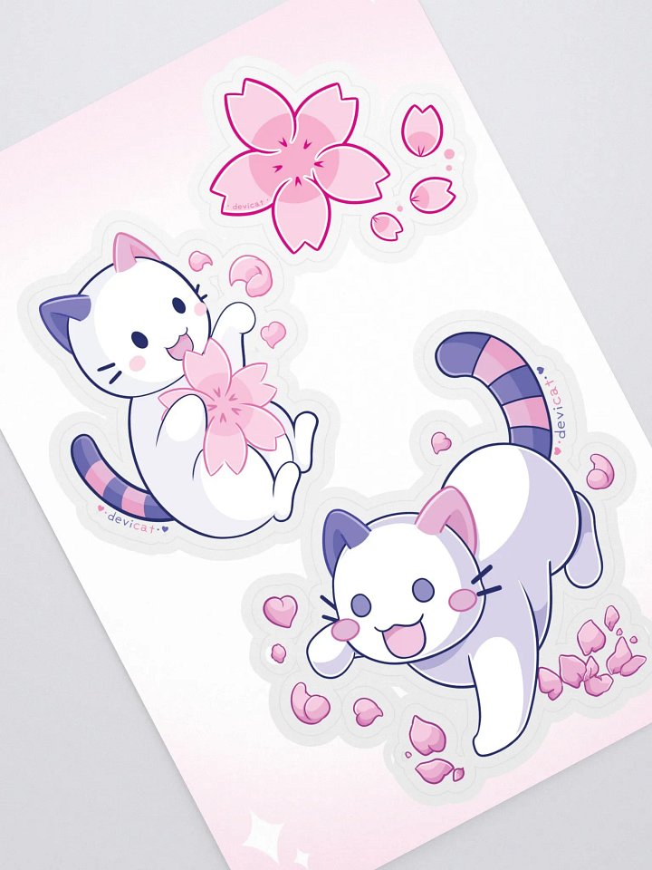 CandiCat Sakura Sticker Sheet product image (1)