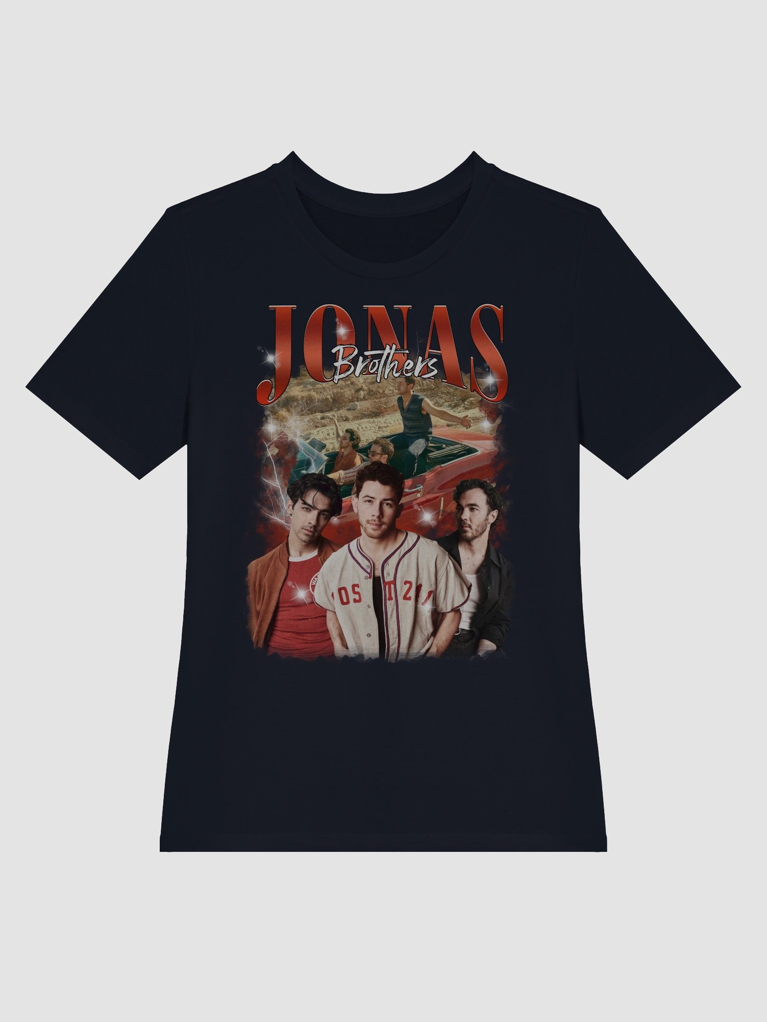 Women's Supersoft Relaxed-fit T-Shirt Retro Jonas Brothers Tour Shirt product image (3)