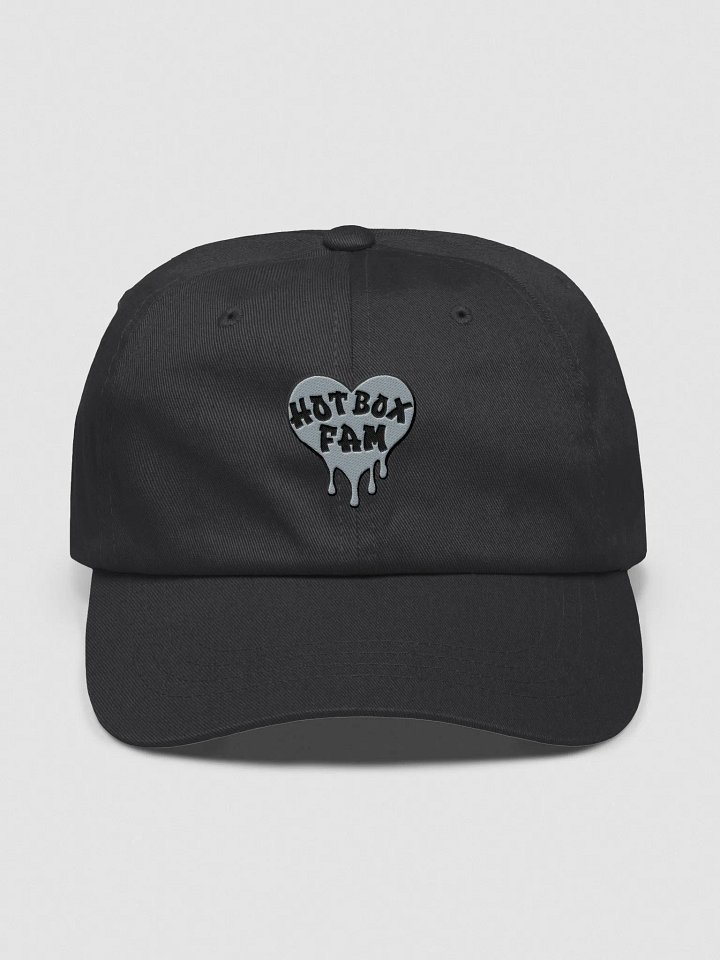 HOT BOX FAM SOLID GREY LOGO EMBROIDERY DAD HAT product image (7)