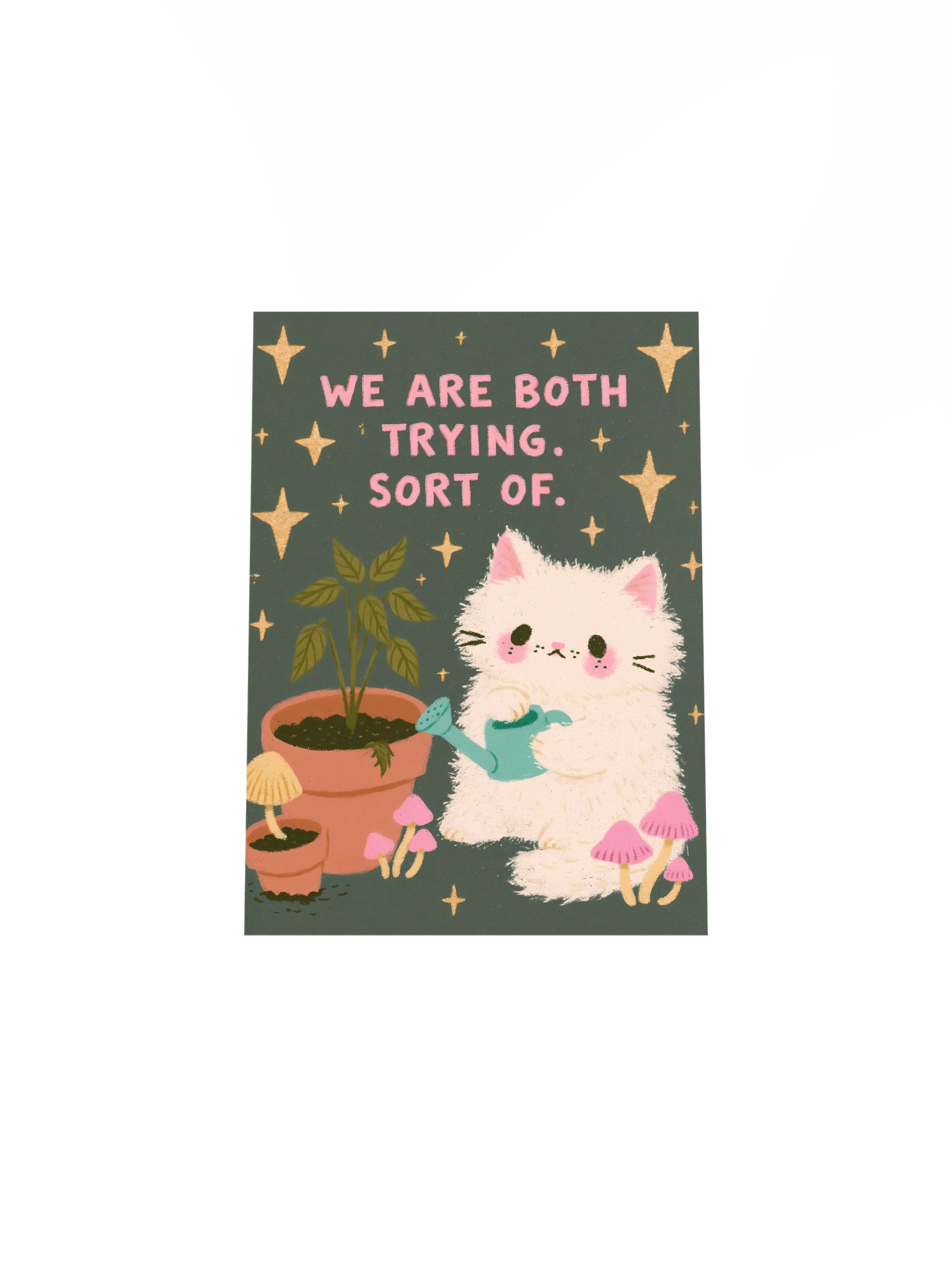 We Are Both Trying Cat Poster product image (29)