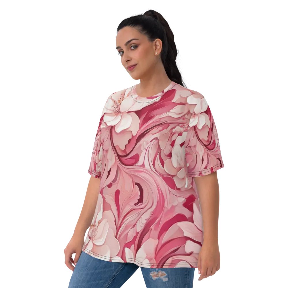 Pink & white abstract pattern product image (7)