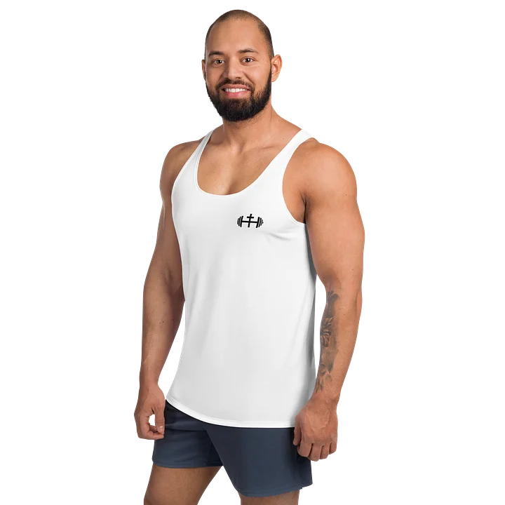 His House Mens Performance Tank - White product image (2)