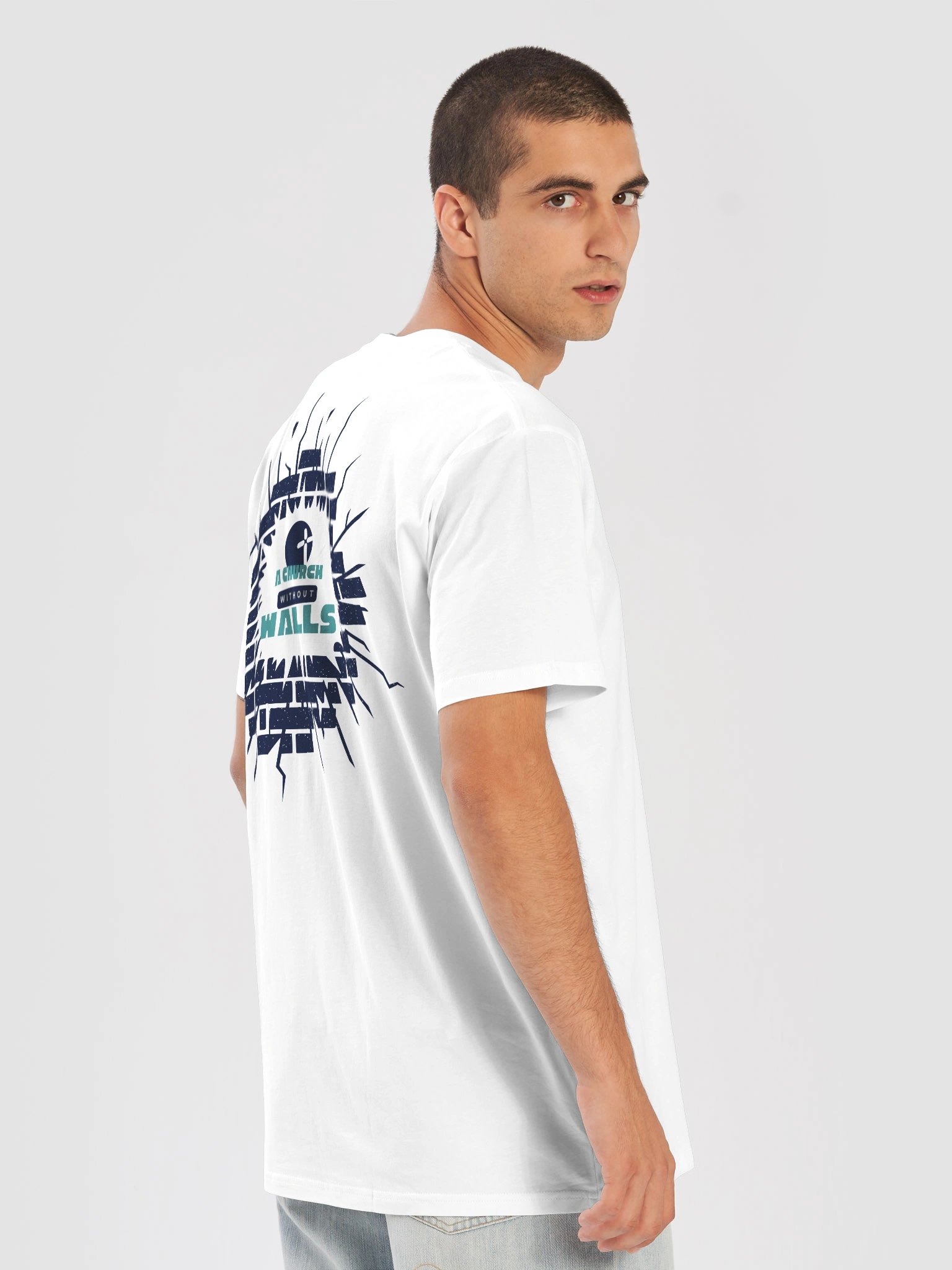 A Church Without Walls White Tee - Unisex Premium T-Shirt by AS Colour product image (7)