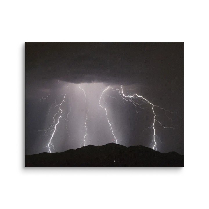 Canvas Print - Lightning over Mountain product image (1)