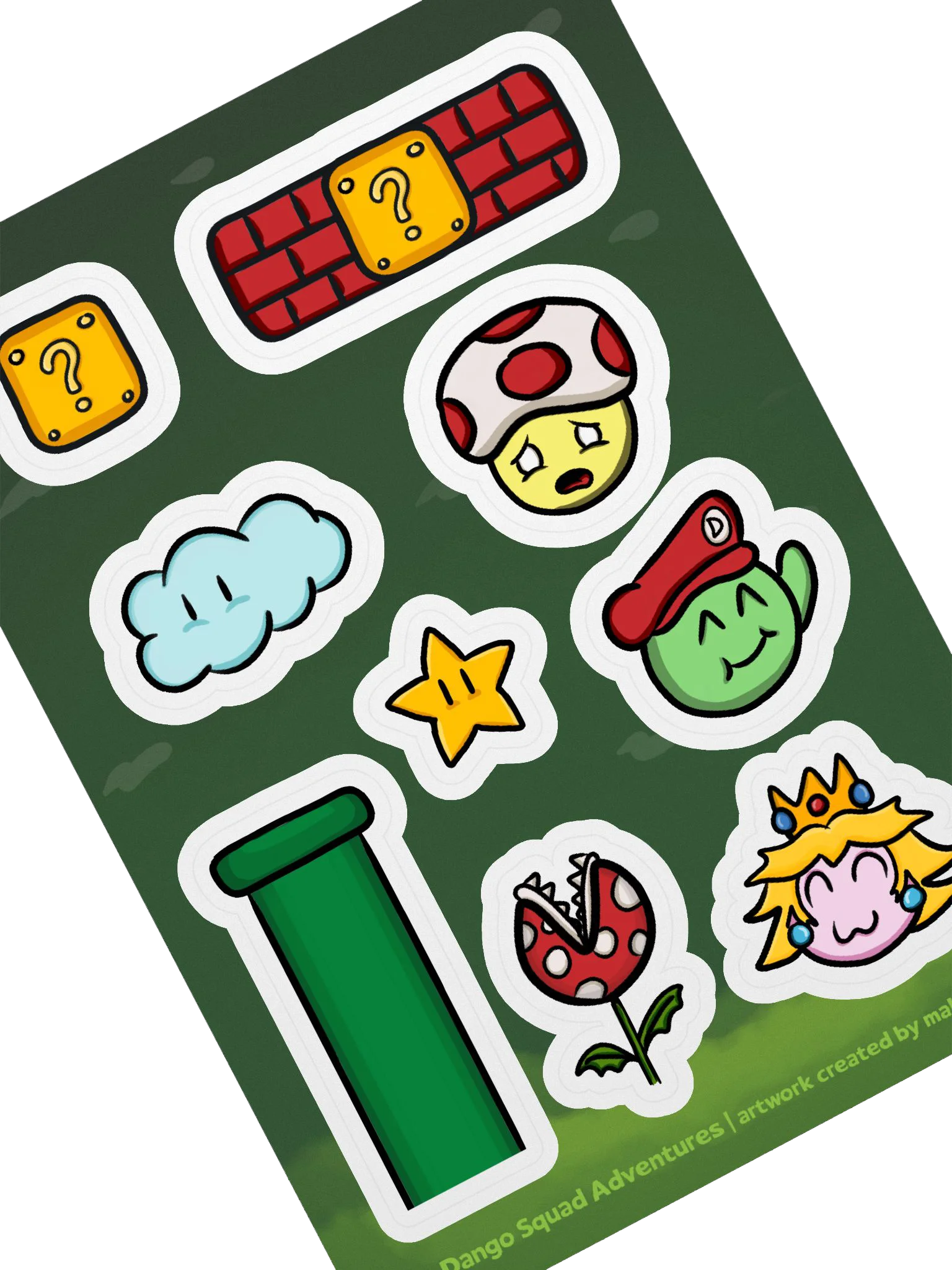 Dango Mario Set - Kiss Cut Sticker Sheet product image (2)